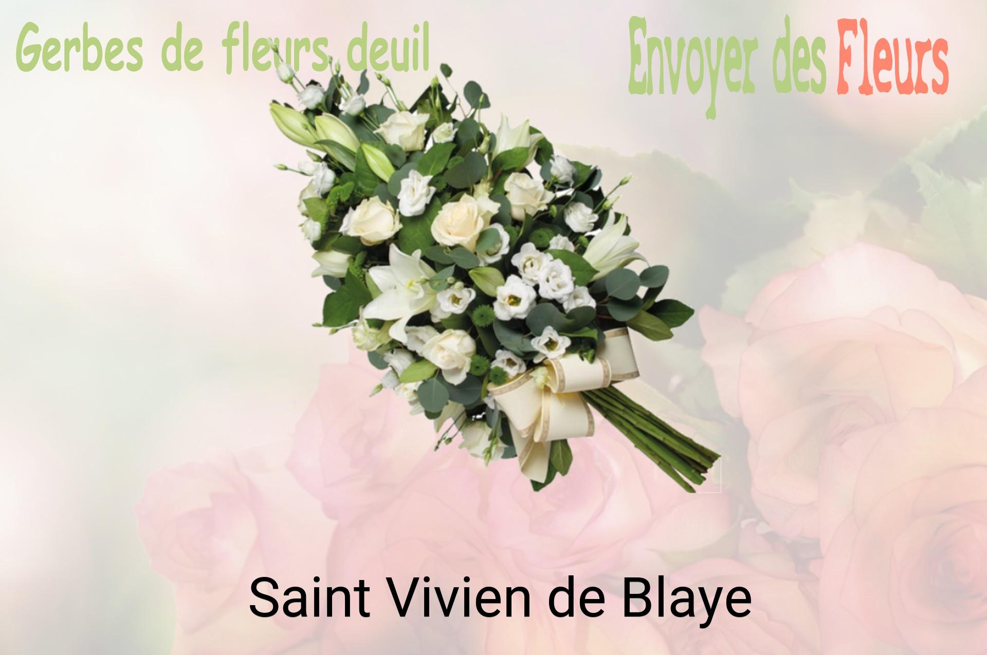 Gerbe de fleurs de deuil livrée à Saint-Vivien-de-Blaye